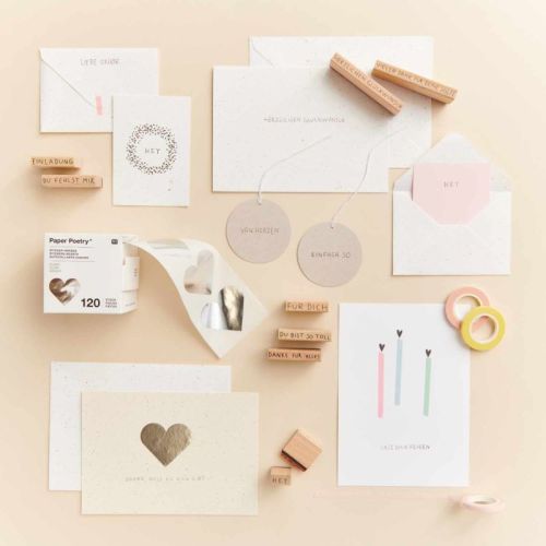 Paper Poetry Stempelset Texte Deutsch